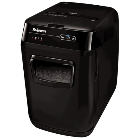 Fellowes AutoMax | 150C | Cross-cut | Shredder | P-4 | O-3 | T-4 | CDs | Credit cards | Staples | Paper clips | Paper | DVDs | 3 - 4